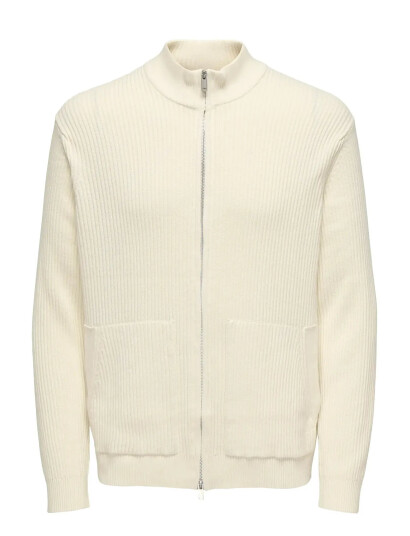 ONLY & SONS Onslaw Reg Ls Cardigan Knit Frml - Cream - L ONLY & SONS Onslaw Reg Ls Cardigan Knit Frml - Cream - L