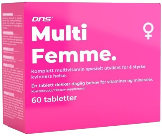 DNS Multi Femme   Multivitamin For Kvinner   60 Tabletter