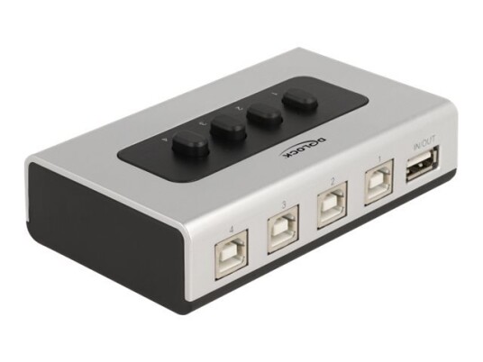 Delock - Usb-Periferdelesvitsj - 4 X Usb 2.0 - Stasjonær