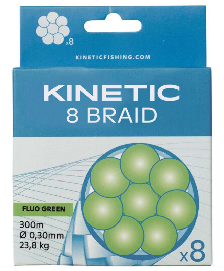 Kinetic 8 Braid Fluo Green Kinetic 8 Braid Fluo Green