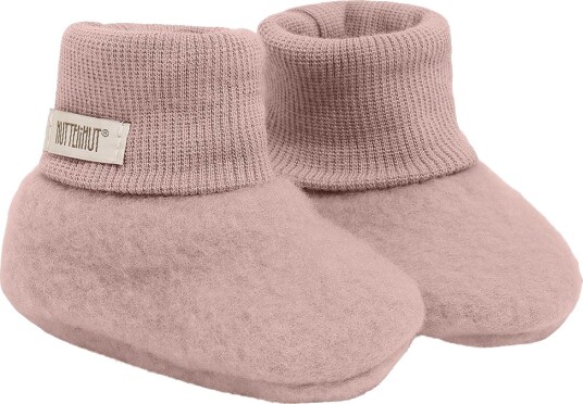 Huttelihut Barnetøfler Ullfleece 2 lags Noos Mahogany Ro Huttelihut 86/92 Barnetøfler Rosa 86 92