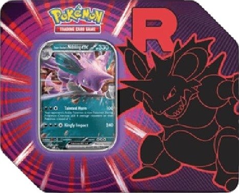 Pokemon Team Rocket Tins: Team Rockets Nidoking ex Tin