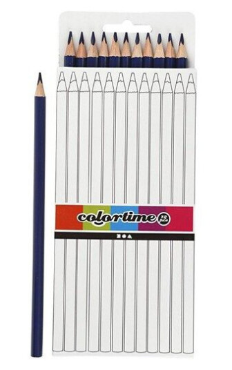 Creativ Company Triangular colored pencils - dark blue 12pcs.