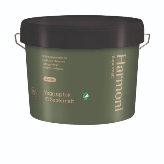 Harmoni Vegg Og Takmaling Supermatt Hvit 9l Harmoni Vegg Og Takmaling Supermatt Hvit 9l