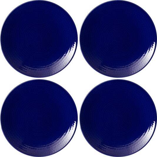 Blå Eld Tallerken 19 cm 4 pk Blå