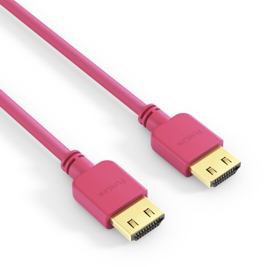 Purelink PureInstall HDMI kabel PI0505 4k Magenta 1 m