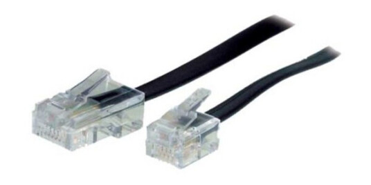 Shiverpeaks Tk-Kabel - Tilkoblingskabel Rj11 - Rj45 6M 1:1 Svart (Tc70256)