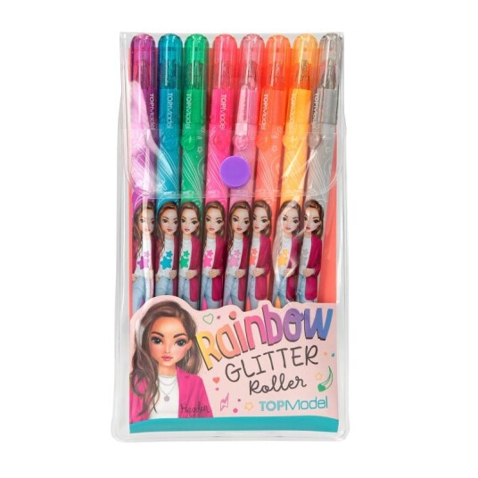 TOPModel Glitter Gelpen-sett m/8 farger 0412192