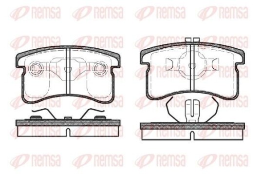 Bremseklosser REMSA 0489.00 Bremseklosser REMSA 0489.00