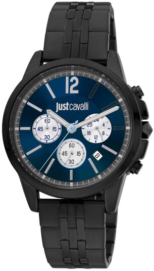 Just Cavalli Herreklokke JC1G175M0275 Classic Blå/Stål Ø42 mm