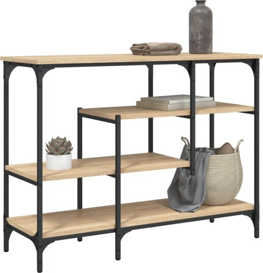 Konsollbord med hyller sonoma eik 100x35x75 cm 8721012195707