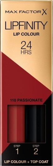 Max Factor Lipfinity 2-step Long Lasting Lipstick 2,3 ml Passionate 110