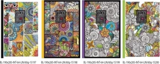 Dekorasjonshefte 190X285/64K Linjer Fresh