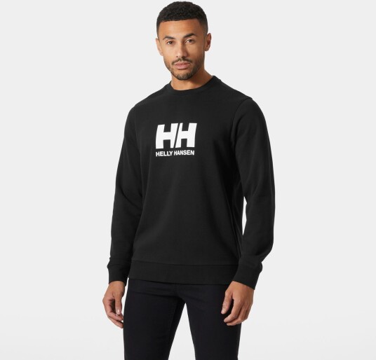 Helly Hansen HH Logo Crew Sweatshirt Herre Svart XL
