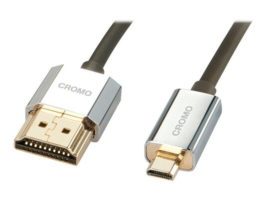 LINDY CROMO Slim High Speed HDMI to micro HDMI Cable with Ethernet - HDMI-kabel med Ethernet - 2 m