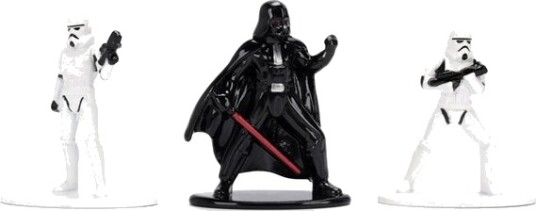 Star Wars Figurer Nanofigs 3 stk 4 cm Darth Vader & Stormtroopers