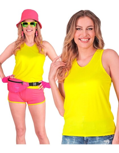 UV Neon Gul Tank Top til Dame UV Neon Gul Tank Top til Dame