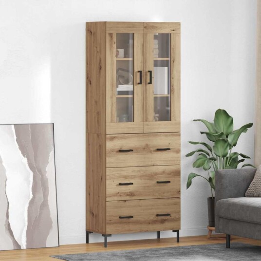  Høyskap 2 pcs Artisan Eik 69,5 x 34 x 180 cm Konstruert tre