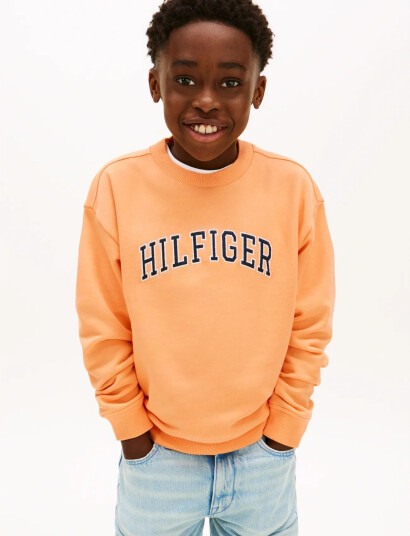 Tommy Hilfiger Hilfiger Varsity Sweatshirt Orange 122 Tommy Hilfiger Hilfiger Varsity Sweatshirt Orange 122