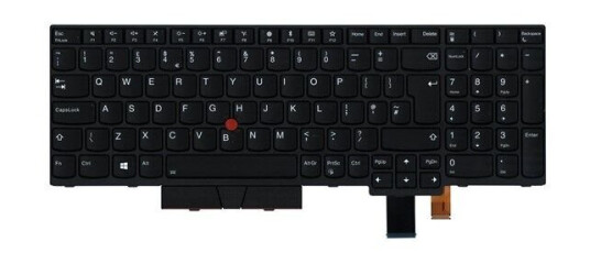 Lenovo Chicony - Brbart tastatur - til utskifting - Engelsk - Storbritannia - Svart