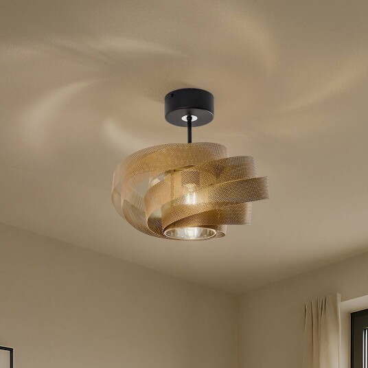 Taklampe Vento Domiluce dimbar Messing / gull Stue / spisestue Metall Moderne