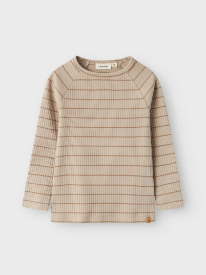 Lil- Atelier Kail Long Sleeve Slim Top Beige 104