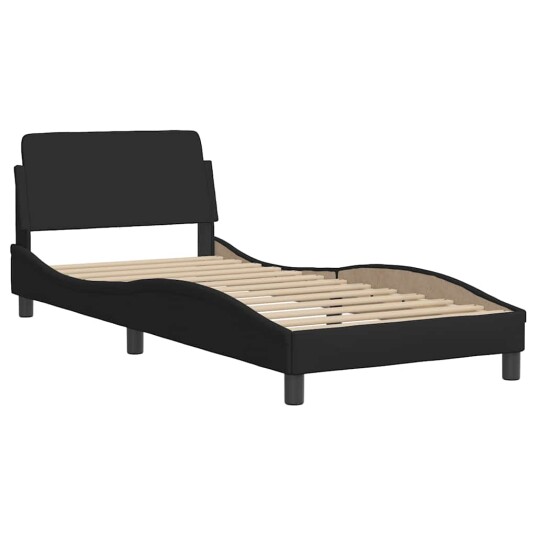  Sengeramme Dover svart 90x190 cm stoff