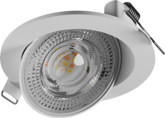 6,5W Ø8,2cm MOBILO LED downlight   130lm/W CCT 36° justerbar hvit kant   Kulør : CCT Varm til Kald Hvit