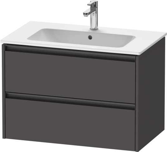 Duravit Ketho.2 Servantskap 2 Skuffer 810x480 mm Grafitt Matt