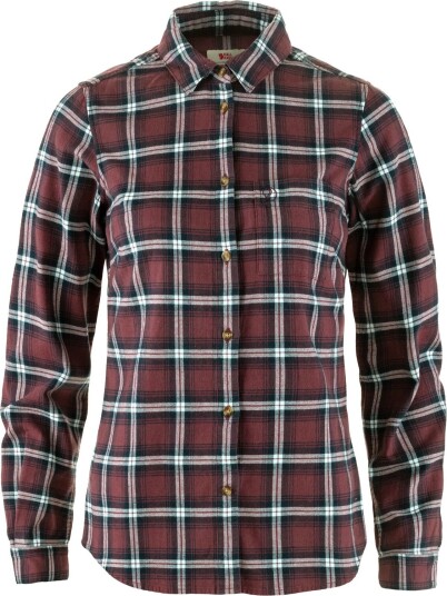 Fjellreven Women"s Övik Flannel Shirt Port-breeze Blue L