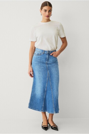 Ellos Collection Denimskjørt Blå
