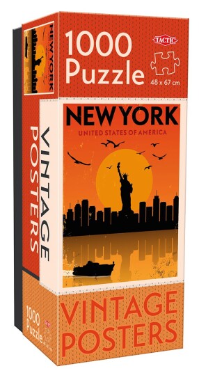 Puslespill 1000 biter vintage New York Puslespill 1000 biter vintage New York