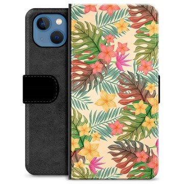 iPhone 13 Premium Lommebok-deksel Rosa Blomster