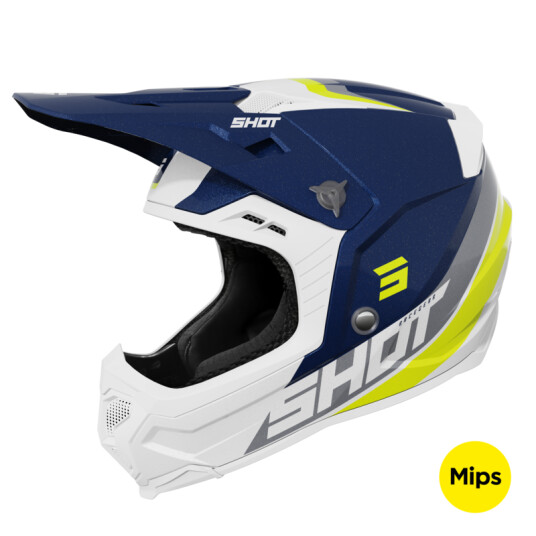 Shot Race Gear Crosshjelm Shot Core Custom Blå Perle Shot Race Gear Crosshjelm Shot Core Custom Blå Perle