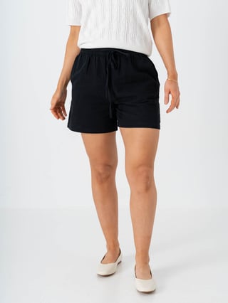 Selected Femme Luisa Linnie Linen Blend Shorts Sort 34