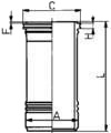 Sylinderhylse KOLBENSCHMIDT 88429110