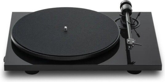 Pro-Ject E1.2 Phono - Sort piano Platespiller med innebygget Riaa-trinn