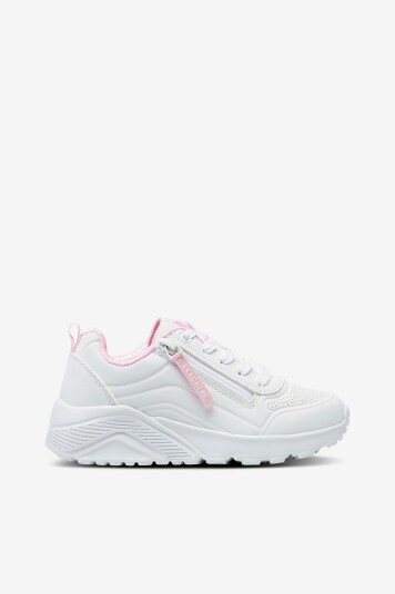 Skechers Joggesko Uno Lite Easy Zip Hvit Skechers Joggesko Uno Lite Easy Zip Hvit
