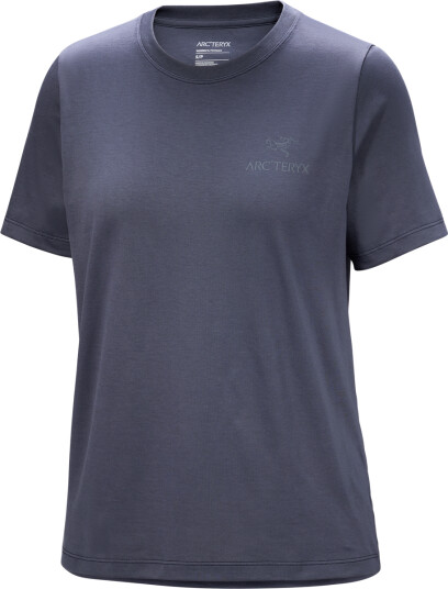 Arc'teryx Women's Kragg Sl Cotton Emblem Crew Shortsleeve Dark Stratus XL