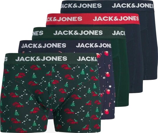 Jack & Jones Jacxmas Stock Trunks 5 Pack NAVY BLAZER M