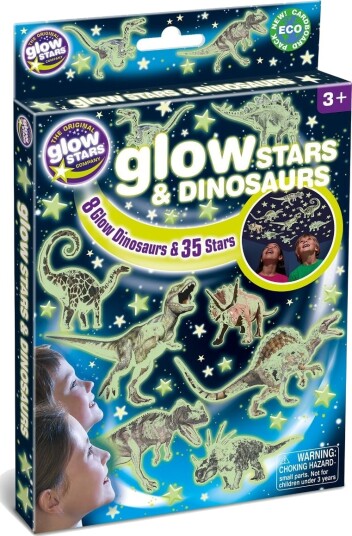 Brainstorm Brainstorm Glow Stars & Dinosaurs Multi/patterned ONE SIZE