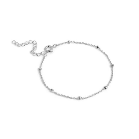 Enamel Copenhagen Beaded Chain Bracelet Sølv Sterling 925 15 18 cm