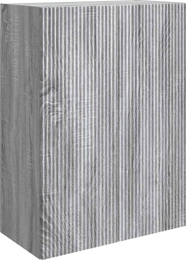 vidaXL Vegghengt skap Grå Sonoma 66 x 34,5 x 90 cm Konstruert tre vidaXL Vegghengt skap Grå Sonoma 66 x 34,5 x 90 cm Konstruert tre