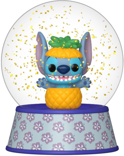 Funko POP! Mini Glitter Globe: Stitch Stitch in Pineapple Disney