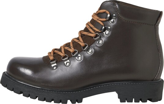 Jack & Jones Jfwdamian Leather Boot Styd Ln BROWN STONE 45