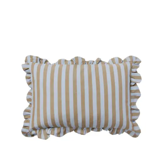 Broste Copenhagen Ina putetrekk Dusty blue brown kelp 40x60 cm Broste Copenhagen Ina putetrekk Dusty blue brown kelp 40x60 cm