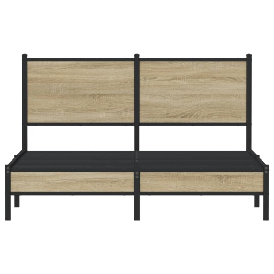  Sengeramme i metall uten madrass sonoma eik 140x190 cm 8721102954559