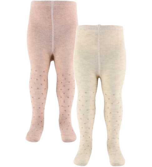 Minymo Wool Stocking 2-Pack Beige 128\134