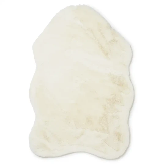 Skinnwille Fluffy Teppe Taupe