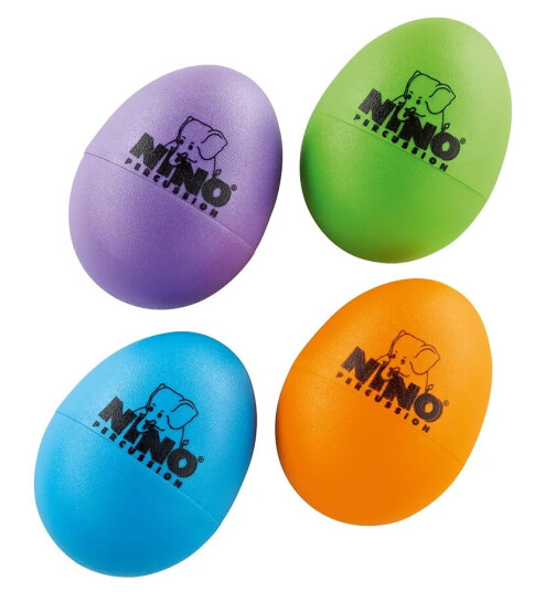Nino Percussion Set 540 2 Egg Shaker Set 1xSB,1xOR,1xAU,1xGG